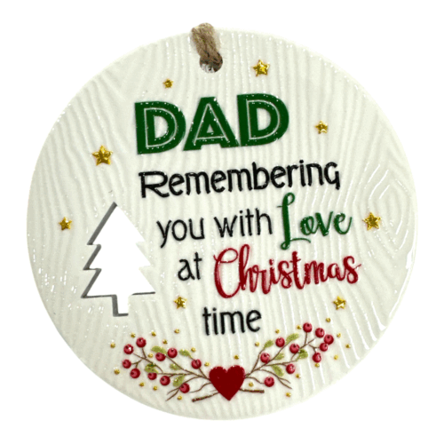 Xmas Plaque - Dad Memories
