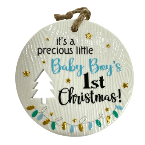 Xmas Plaque - Baby Boy