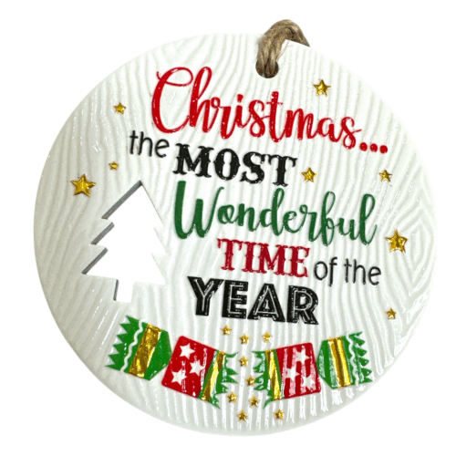 Xmas Plaque - Most Wonderful Time