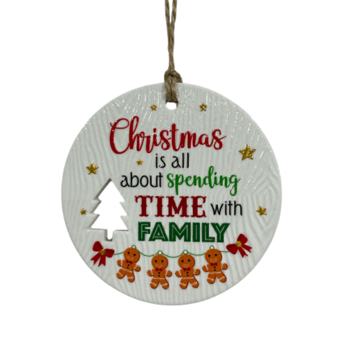 Xmas Plaque - Time Spend Family