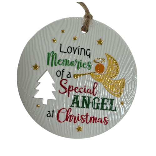 Xmas Plaque - Angel Memories