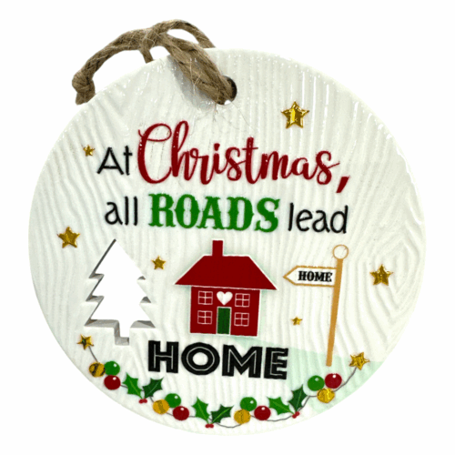Xmas Plaque - All Roads Lead