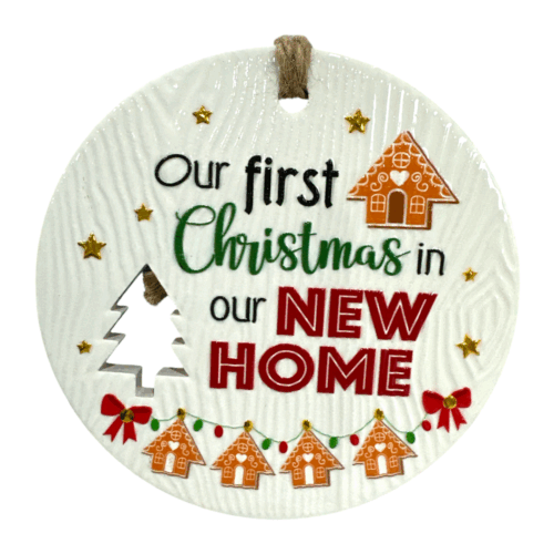 Xmas Plaque - Our 1st in New Home