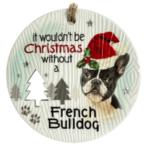 Xmas Plaque - French Bulldog
