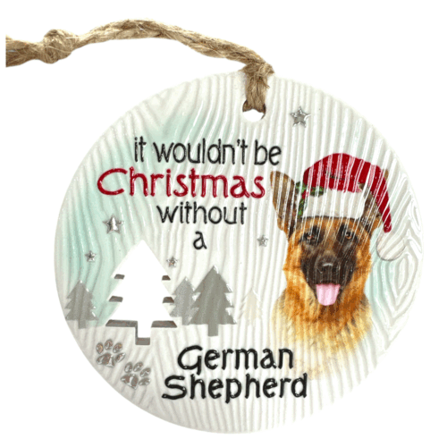 Xmas Plaque - German Shepherd