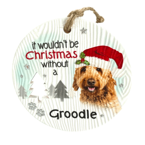 Xmas Plaque - Groodle