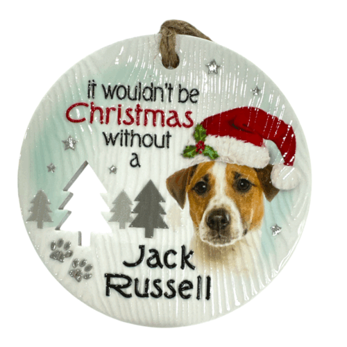 Xmas Plaque - Jack Russell