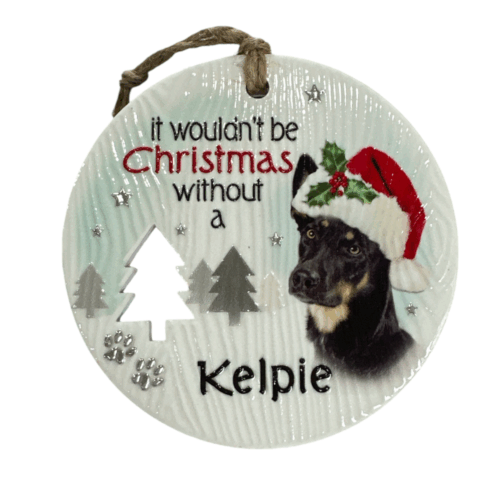 Xmas Plaque - Kelpie