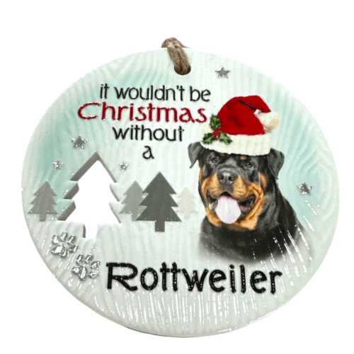 Xmas Plaque - Rottweiler