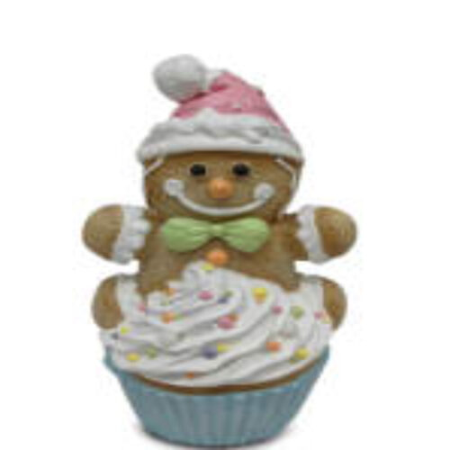 LED Gingerbread Man Cupcake