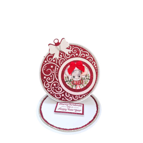 Hand Made - Easel  Card - Mouse