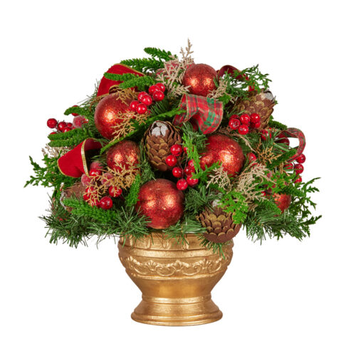Centrepiece Potted Berries & Baubles