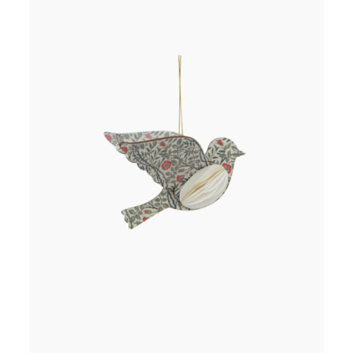 Vintage Pattern Hanging Bird Cream