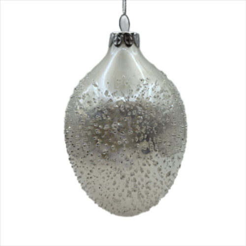 Bauble Egg Pearl White