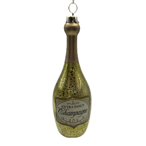 Champagne Bottle Hanging Ornament