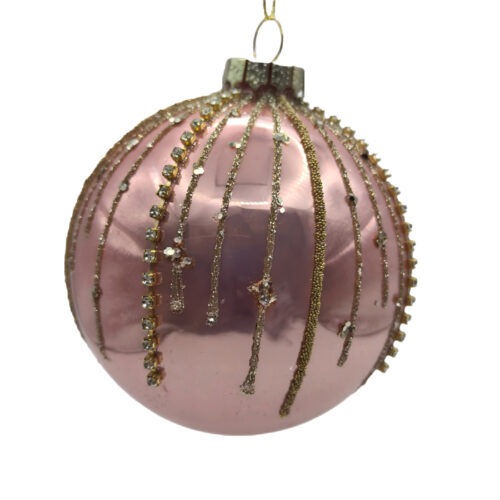 Bauble Coral Champagne