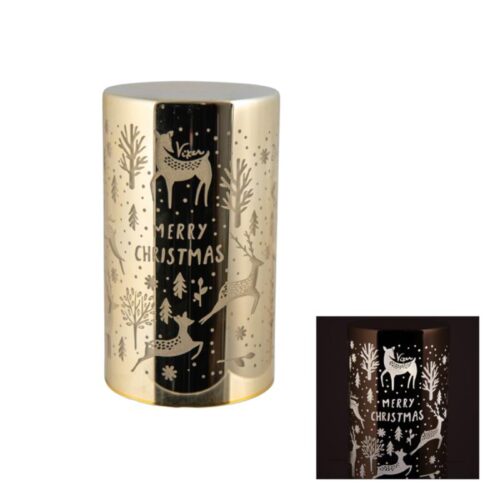 LED Christmas Pillar Champagne Small