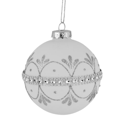 Bauble White with Silver Belt