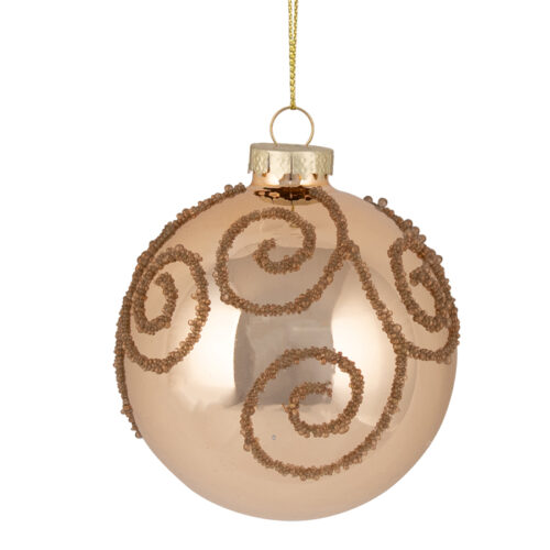 Bauble Copper Bead Swirl