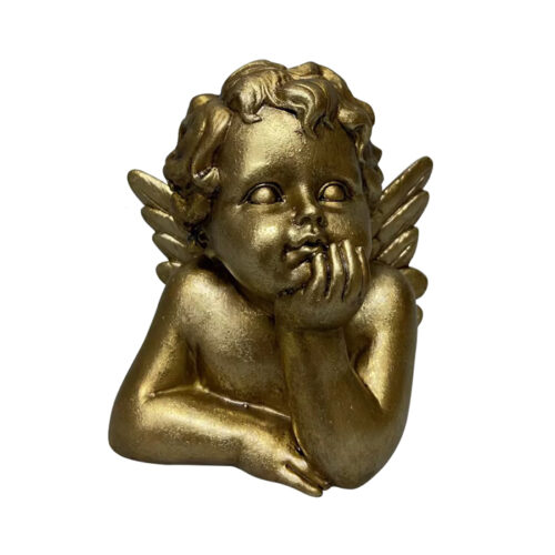 Cherub Thinking Gold