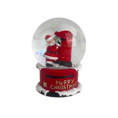 Snowglobe - Santa Posting a Letter