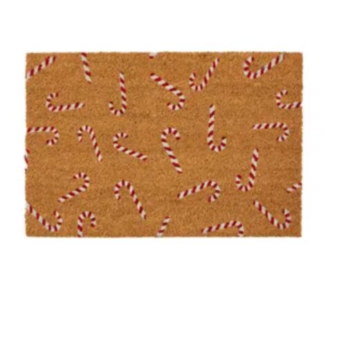 Door Mat - Candy Canes
