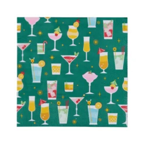 Luncheon Napkin - Cin Cin Green