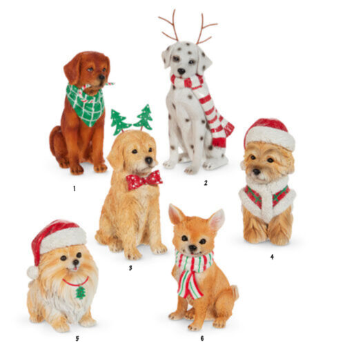 Paws & Claus, Dog  H O, 6 Asst