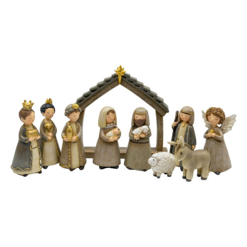 Nativity, 10 Pieces, Natural
