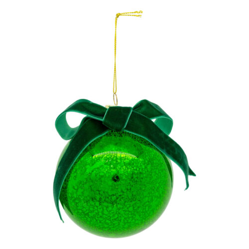 Bauble Antique Green with Bow