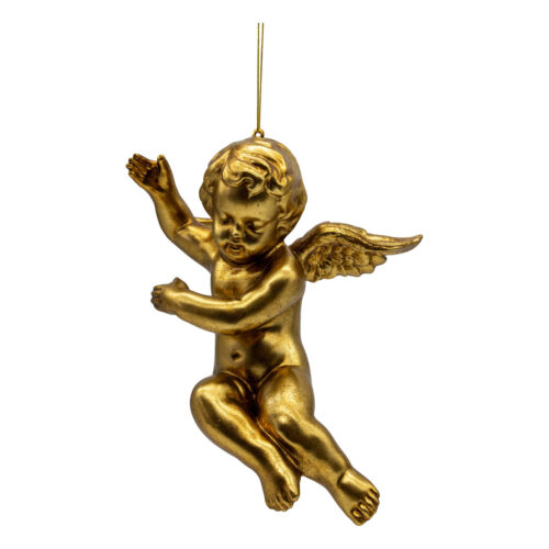 Cherub Hanging Ornament Right Gold