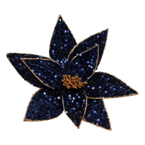 Flower Sequin Midnight Blue