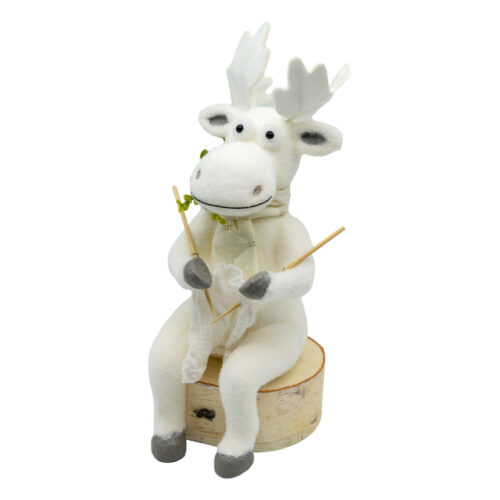 Knitting Nana Reindeer