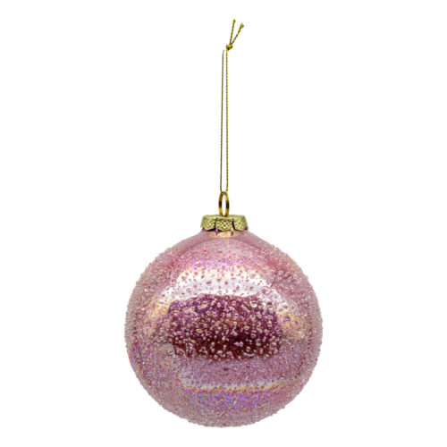 Bauble Crusted Pink, Round
