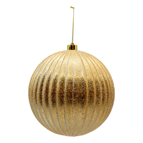 Bauble Lined Glitter Gold