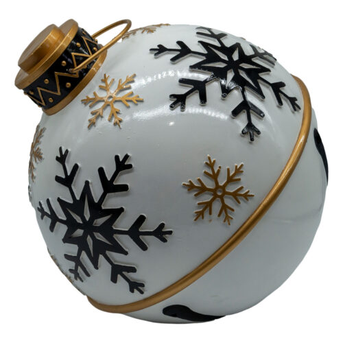 Snowflake Bauble White Large