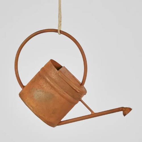 Rusty Watering Can Hanging Ornament