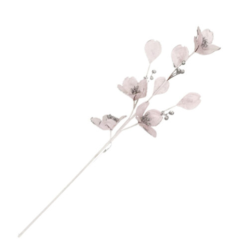 Petal Spray Velvet Pink Silver