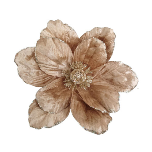 Magnolia Clip On Velvet Fawn
