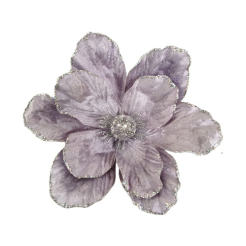 Magnolia Clip On Velvet Lilac
