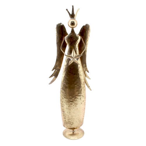 Crowned  Metal Angel Gold Large