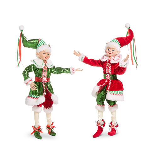 Make It Merry - Traditional Poseable Elf, 2 Asst