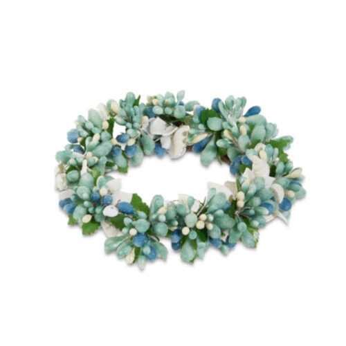 Holiday Tidings Bead and Shell Candle Ring