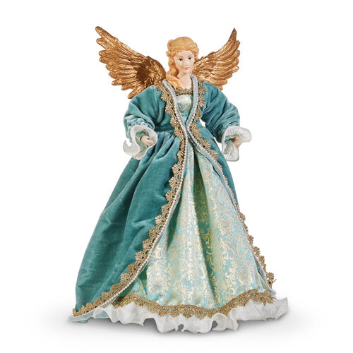 Holiday Rendezvous, Blue Victorian Angel Tree Topper