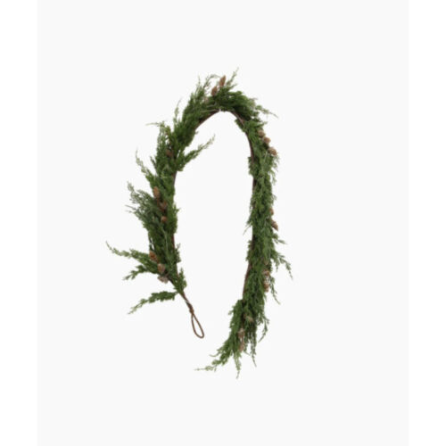 Cedar & Pinecone Swag/Garland with Lights, 182cm