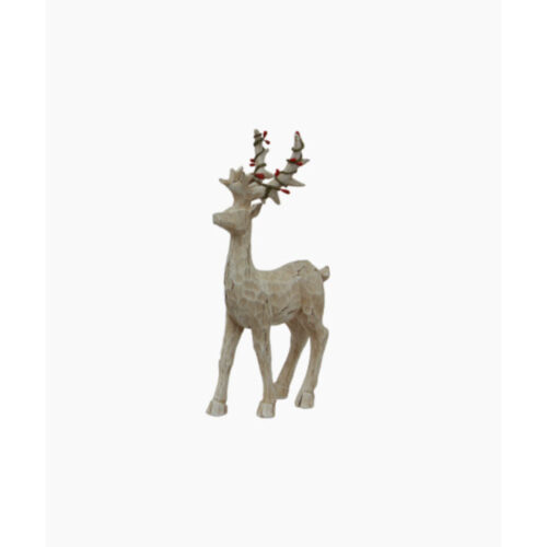 Scandi Deer with Red Berries Standing