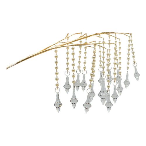 Gold Pearl Weeping Acrylic Drop Spray