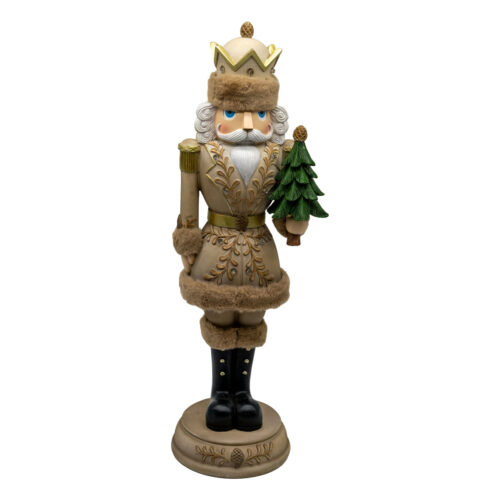 LED Nutcracker with Tree Natural
