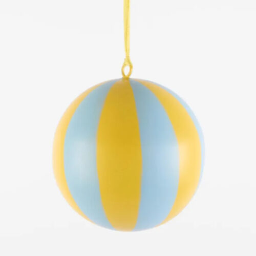 Bauble Striped Bauble Yellow/Aqua