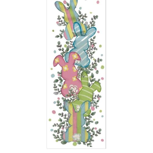 Easter Table Runner, Stripe Bunny
